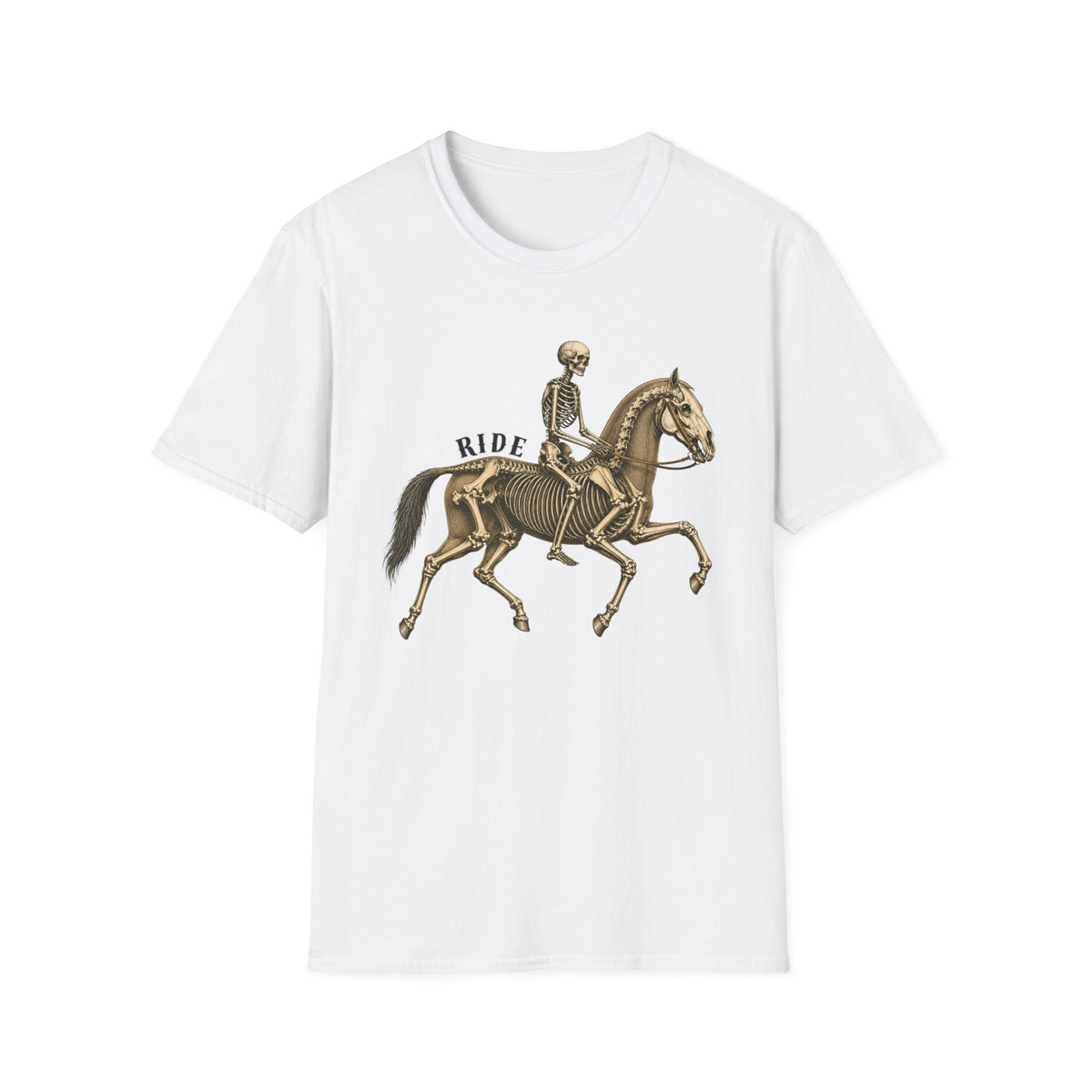 Skeleton Riding Horse T-Shirt