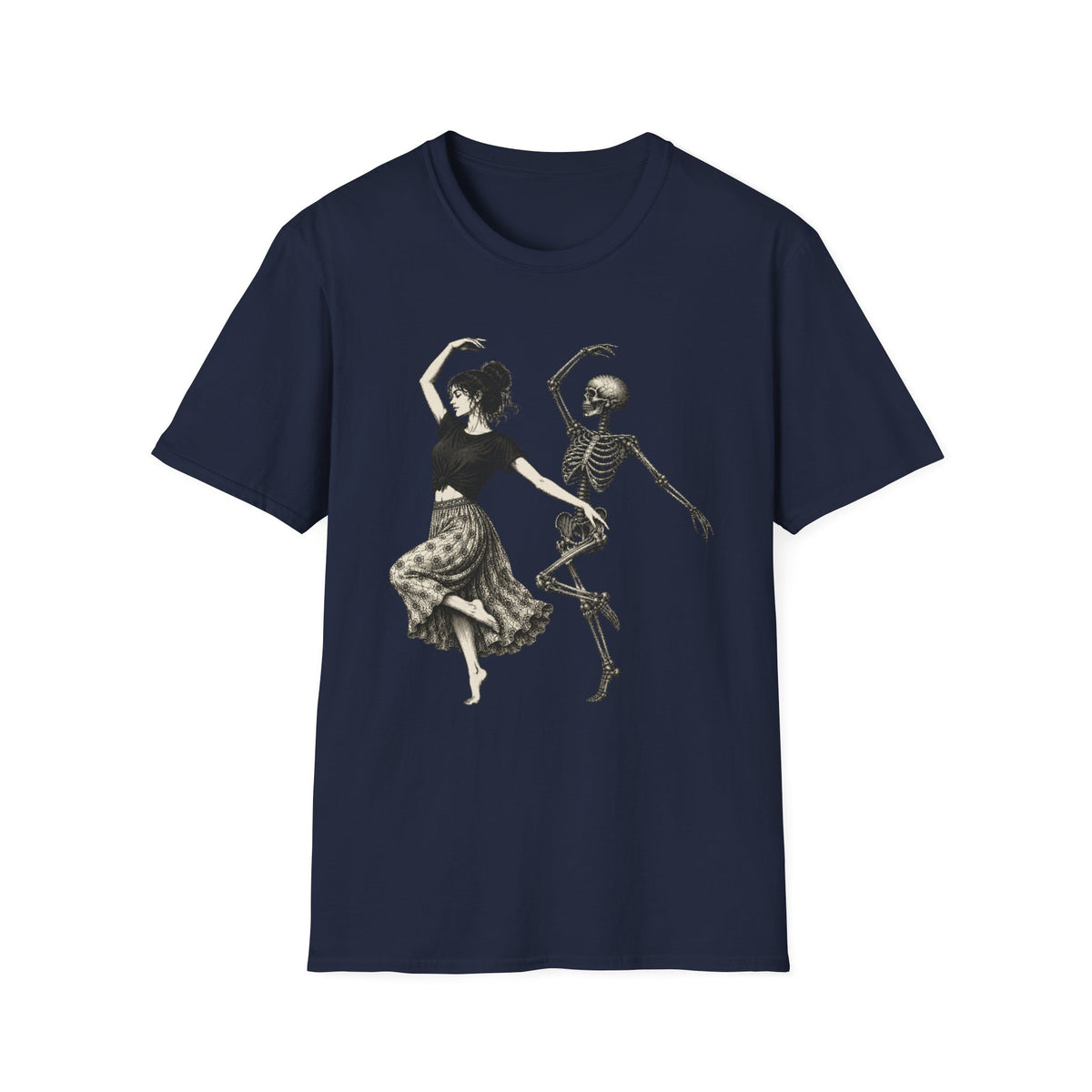 Dancing Girl with Skeleton T-Shirt
