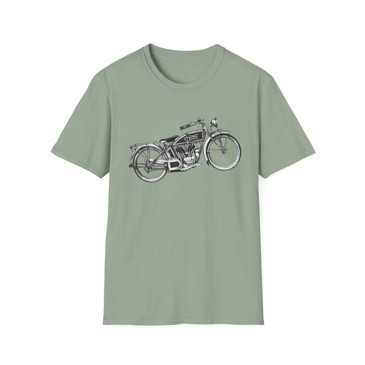 Vintage Motorcycle Sketch T-Shirt