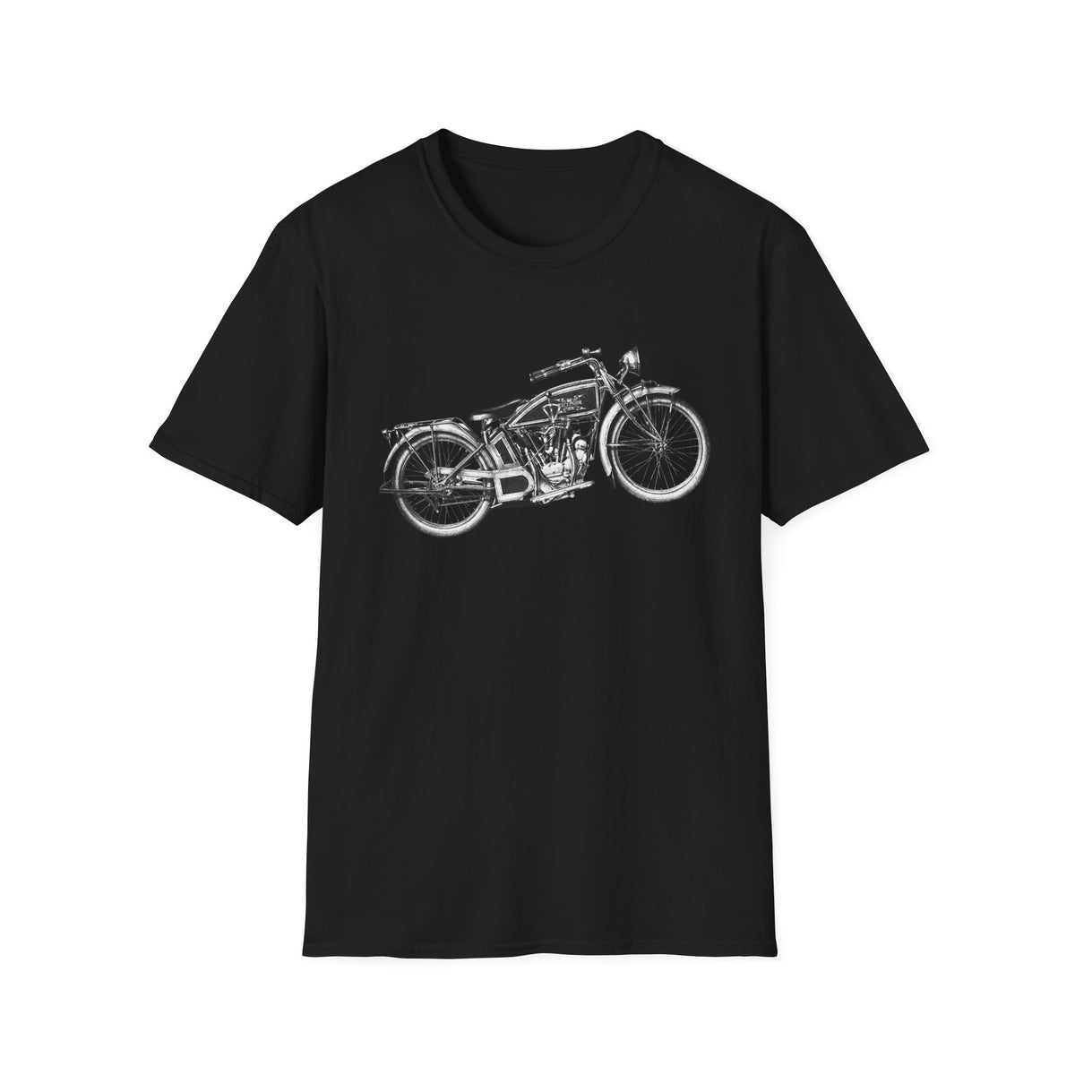 Vintage Motorcycle Sketch T-Shirt