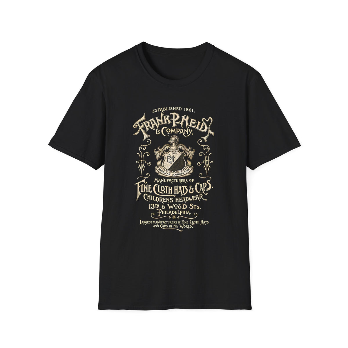 Vintage 'Frank P. Reid & Company' Graphic T‑Shirt — Antique Crest Logo Tee