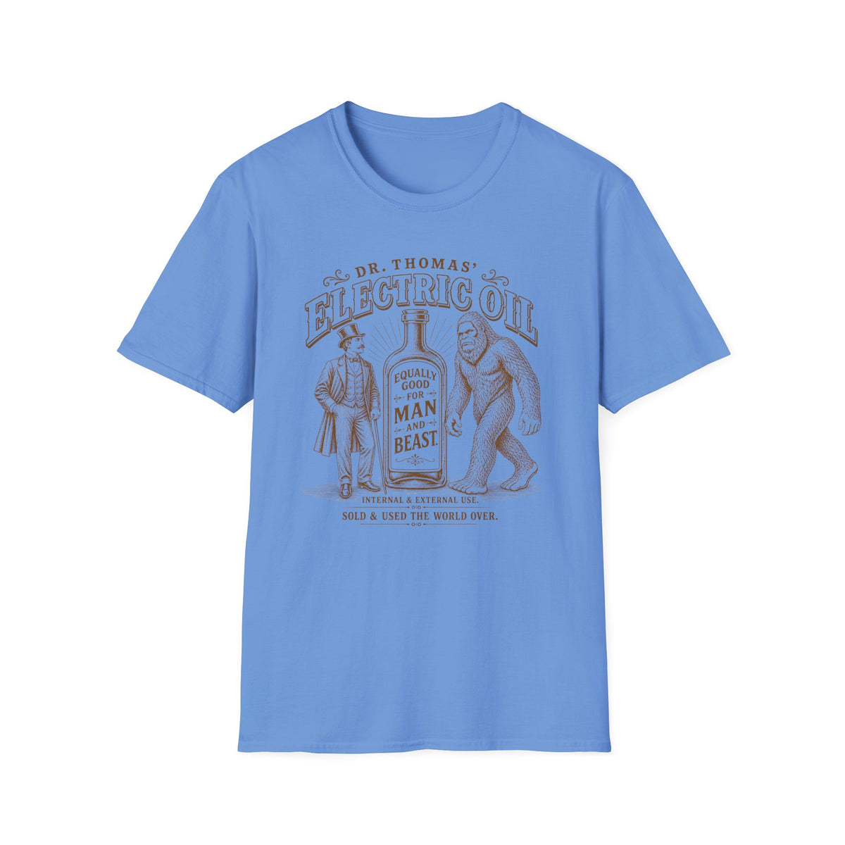 Dr. Thomas' Electric Oil — Man vs. Bigfoot T-Shirt