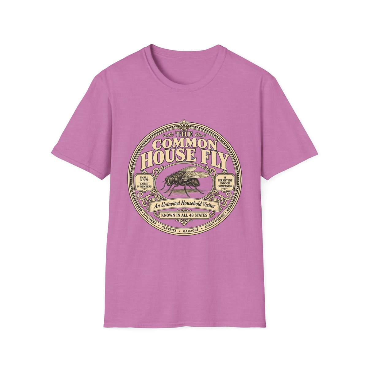 Common Housefly Record Lable T-shirt