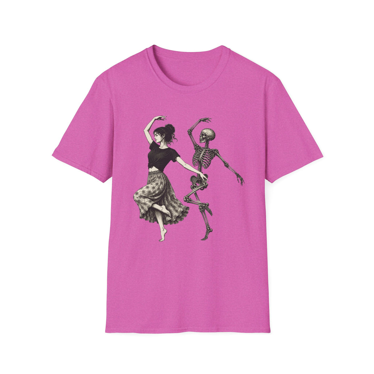 Dancing Girl with Skeleton T-Shirt