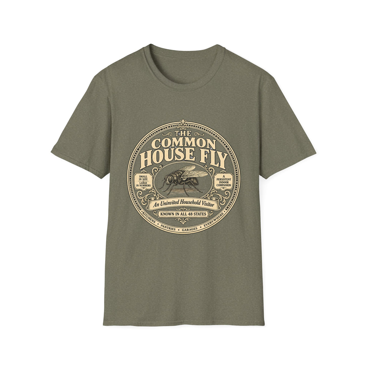 Common Housefly Record Lable T-shirt