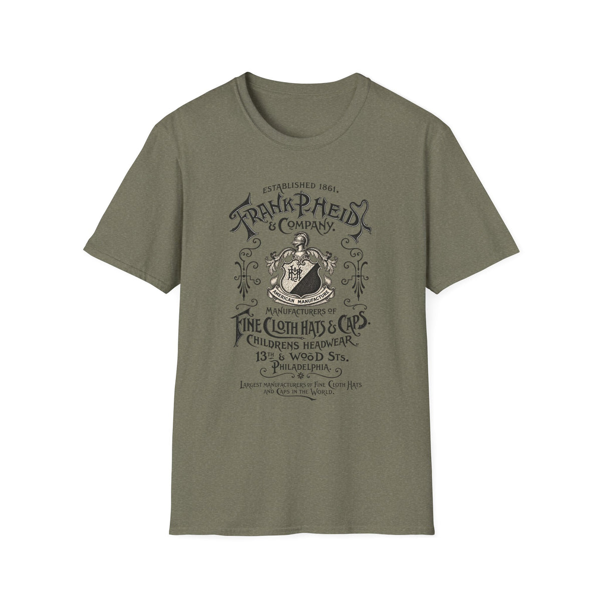 Vintage 'Frank P. Reid & Company' Graphic T‑Shirt — Antique Crest Logo Tee