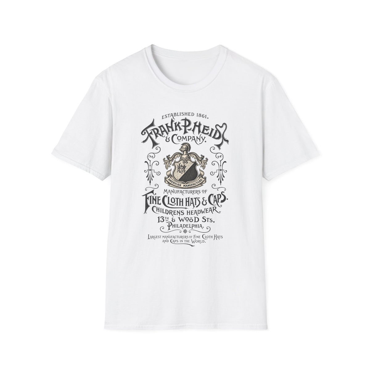 Vintage 'Frank P. Reid & Company' Graphic T‑Shirt — Antique Crest Logo Tee