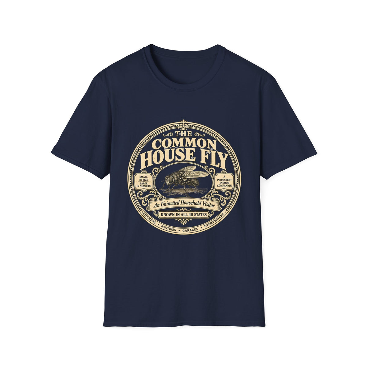 Common Housefly Record Lable T-shirt