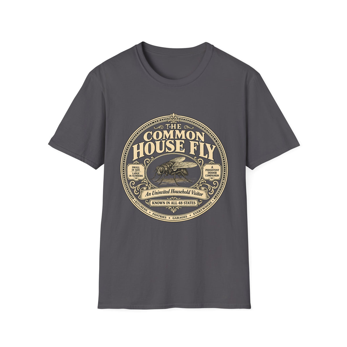 Common Housefly Record Lable T-shirt