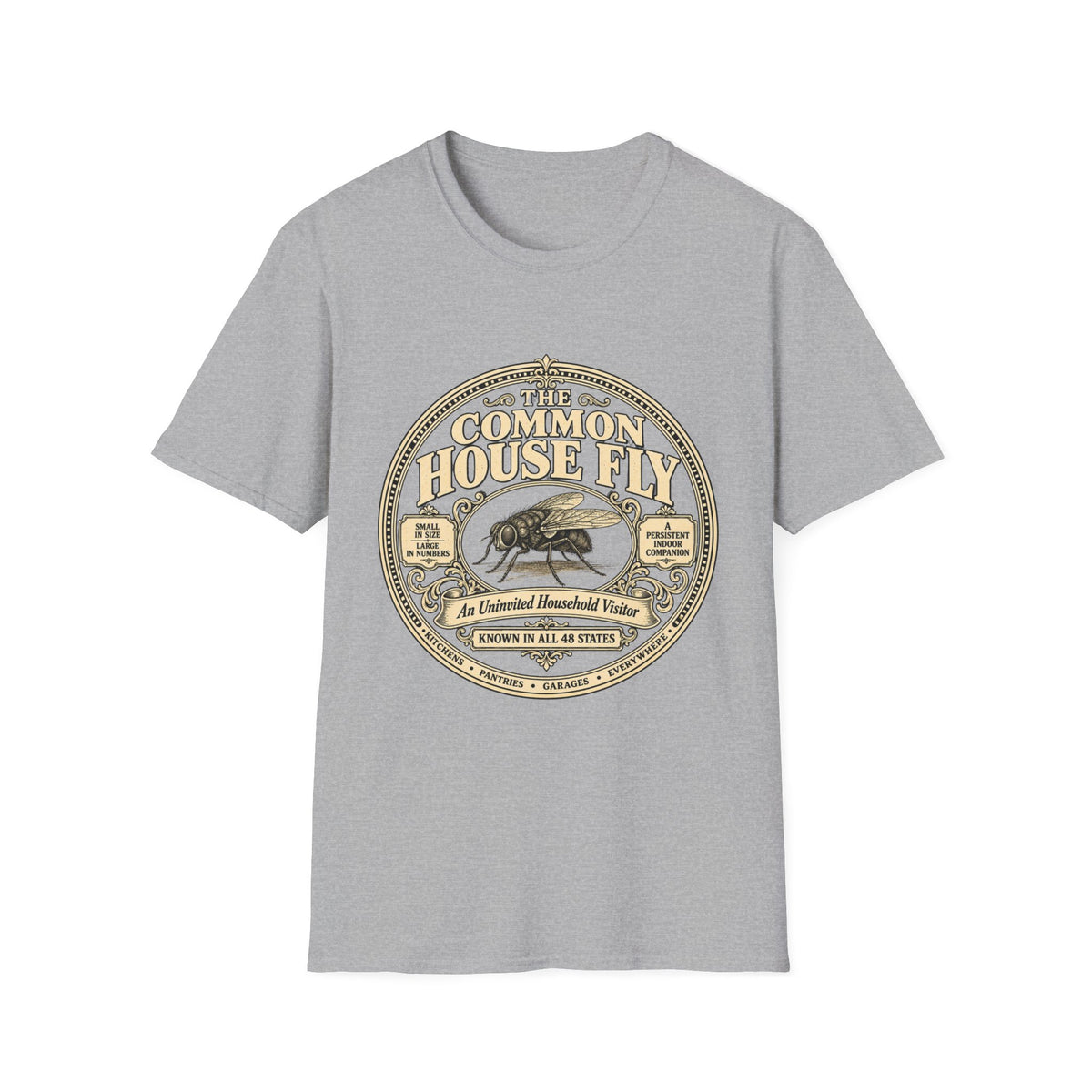 Common Housefly Record Lable T-shirt