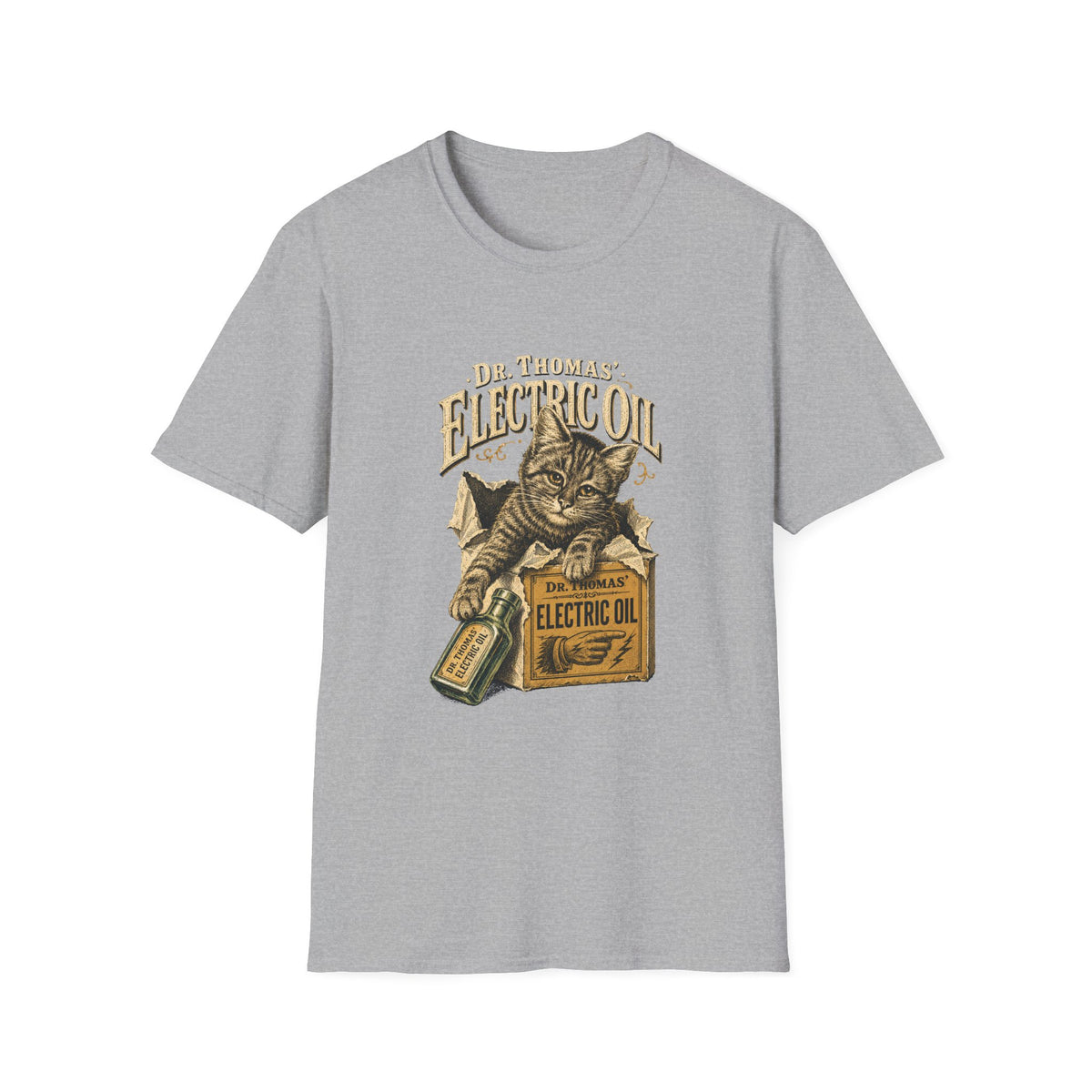Dr. Thomas' Electric Oil Cat T-Shirt
