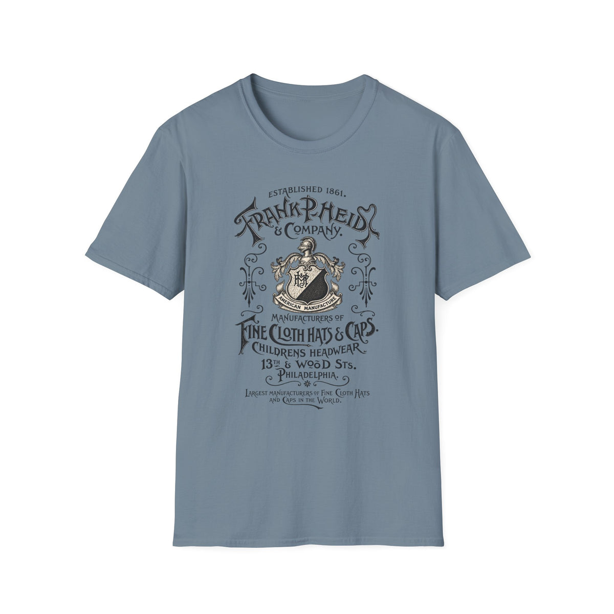 Vintage 'Frank P. Reid & Company' Graphic T‑Shirt — Antique Crest Logo Tee