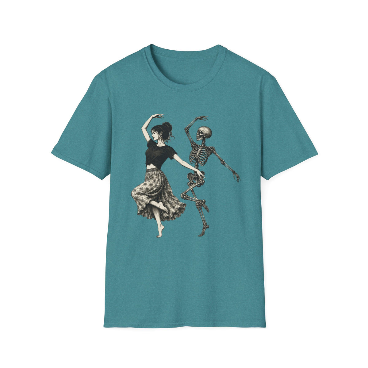 Dancing Girl with Skeleton T-Shirt