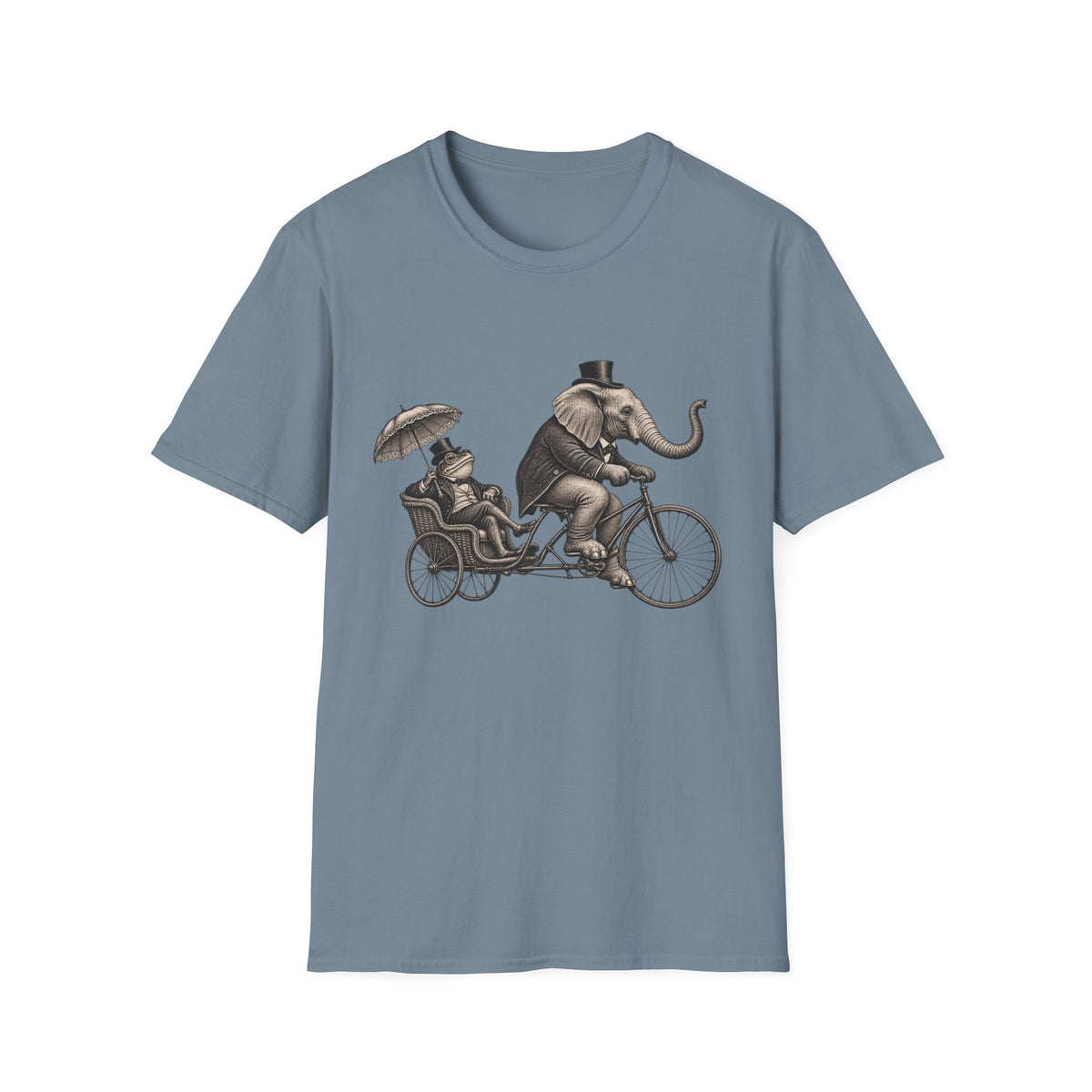 Frog Elephant Pedal Bike T-shirt