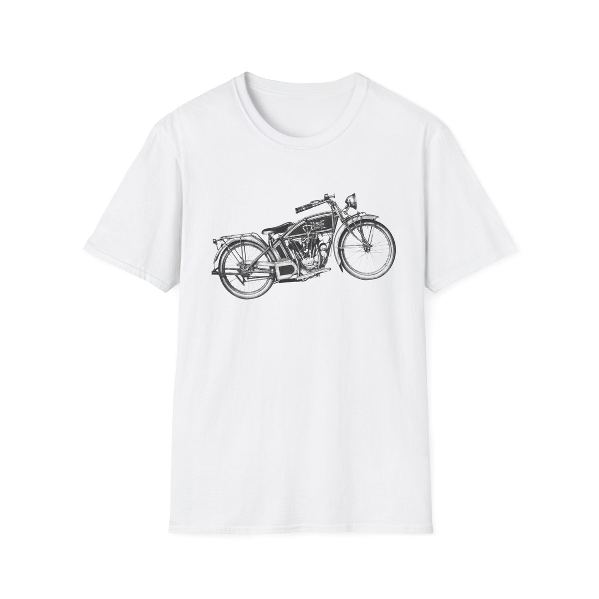 Vintage Motorcycle Sketch T-Shirt