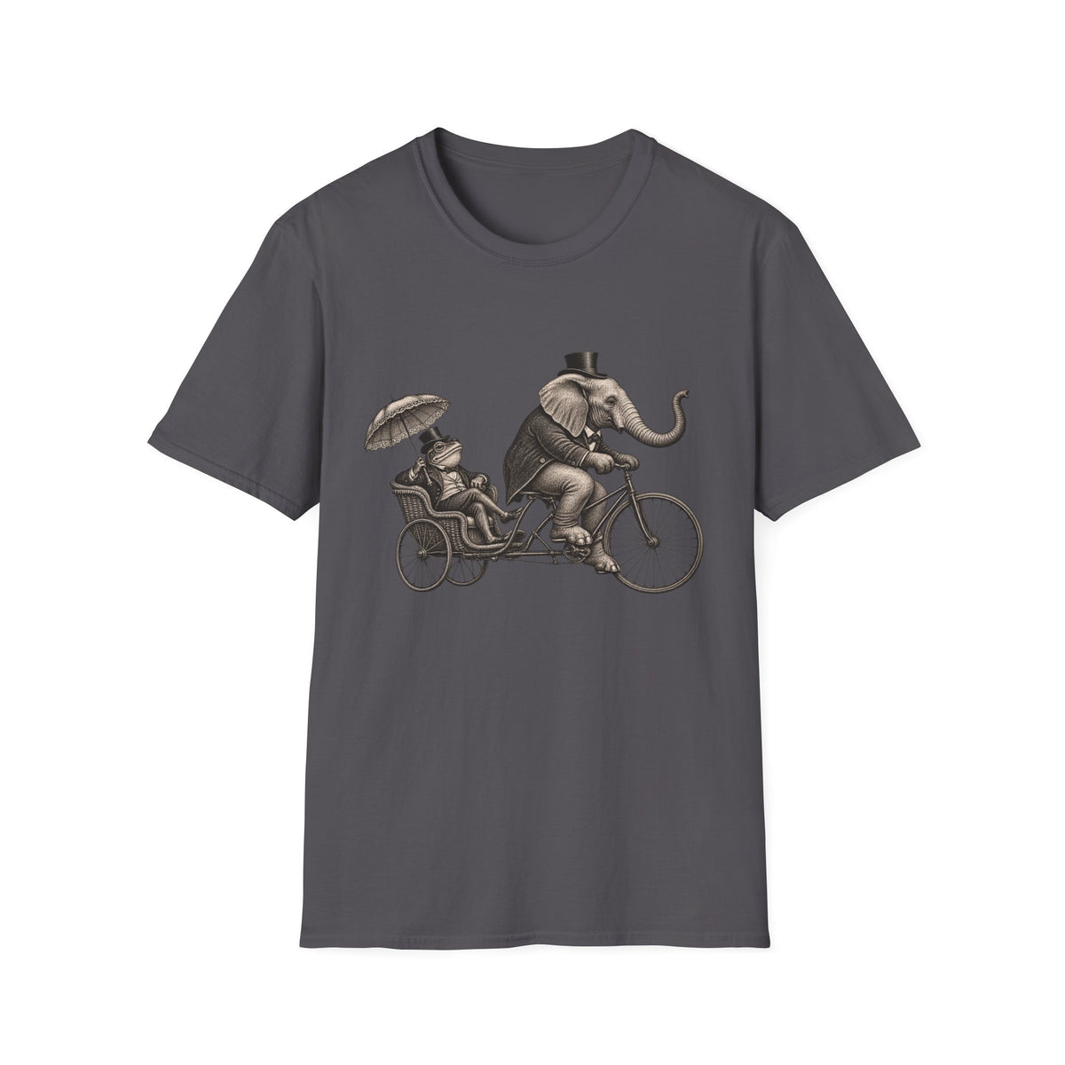 Frog Elephant Pedal Bike T-shirt