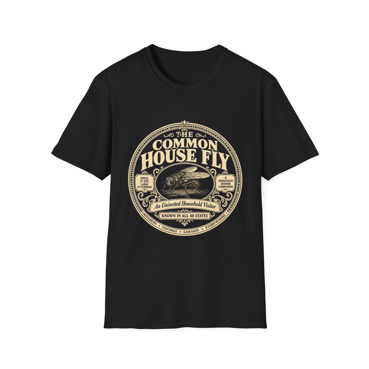 Common Housefly Record Lable T-shirt