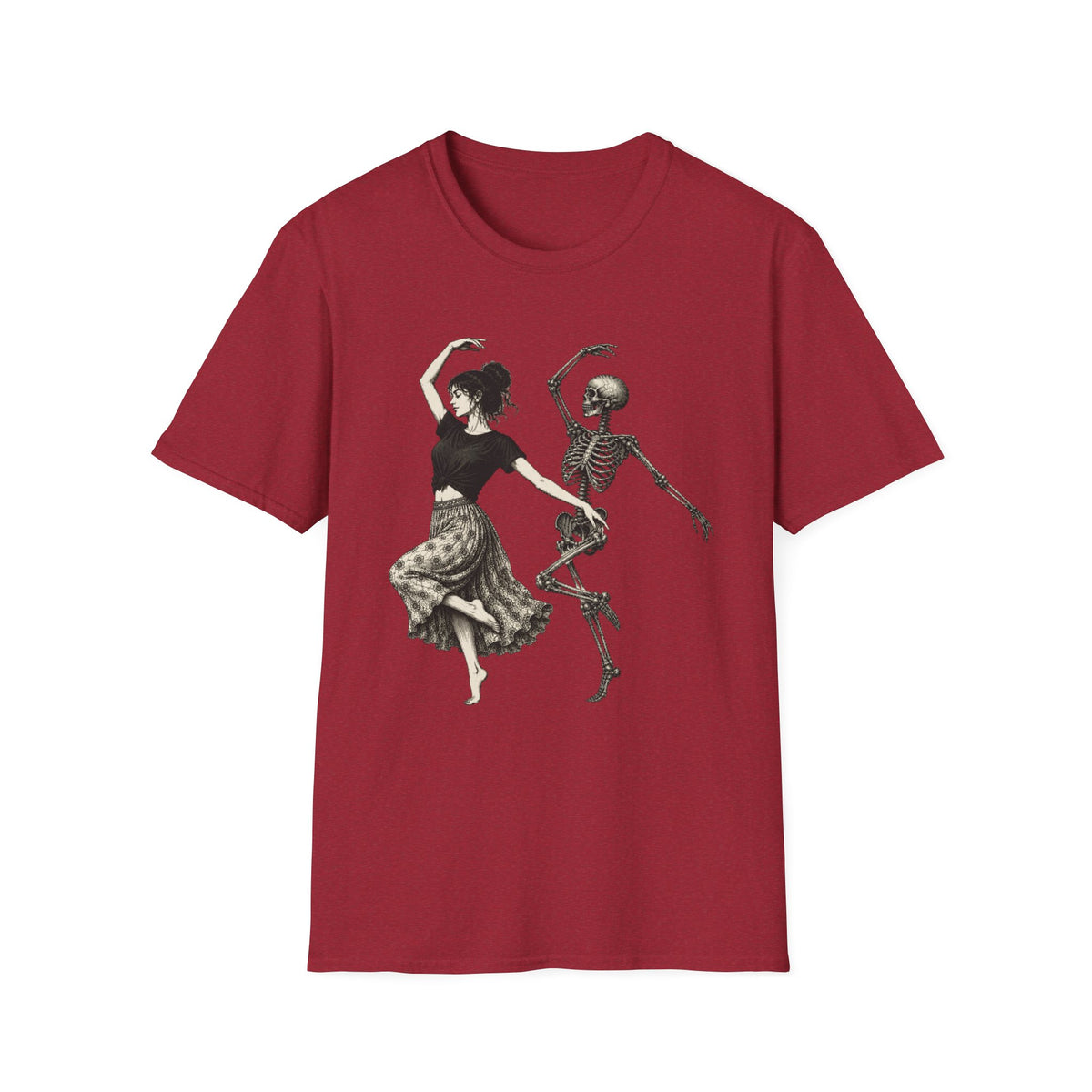 Dancing Girl with Skeleton T-Shirt