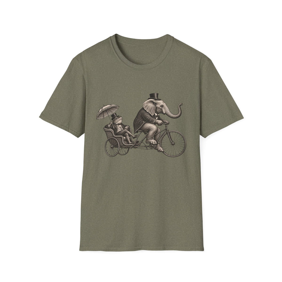 Frog Elephant Pedal Bike T-shirt