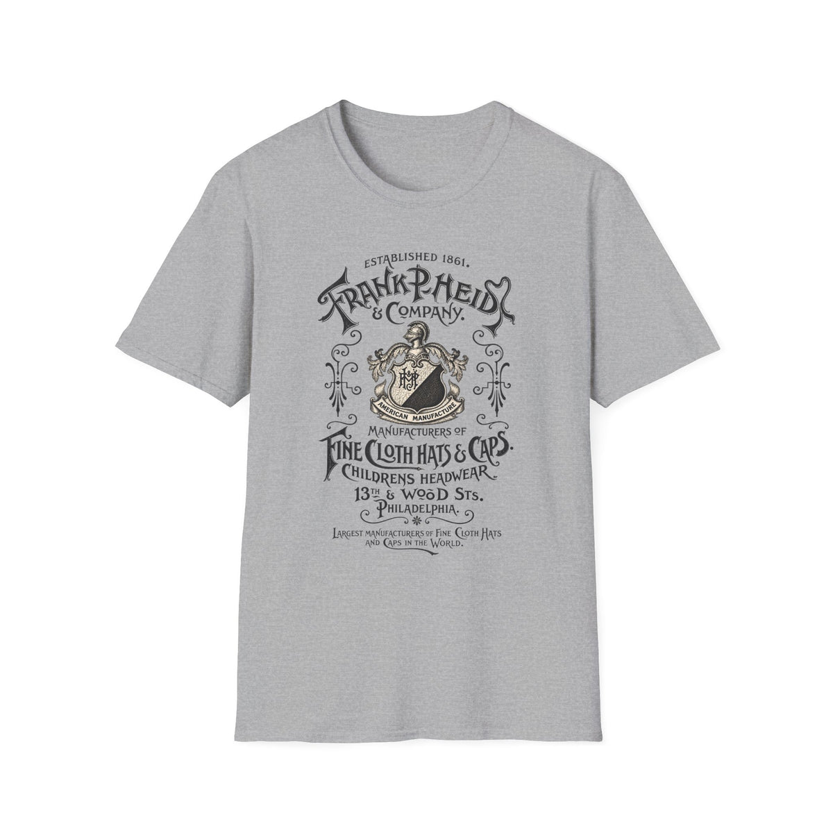 Vintage 'Frank P. Reid & Company' Graphic T‑Shirt — Antique Crest Logo Tee