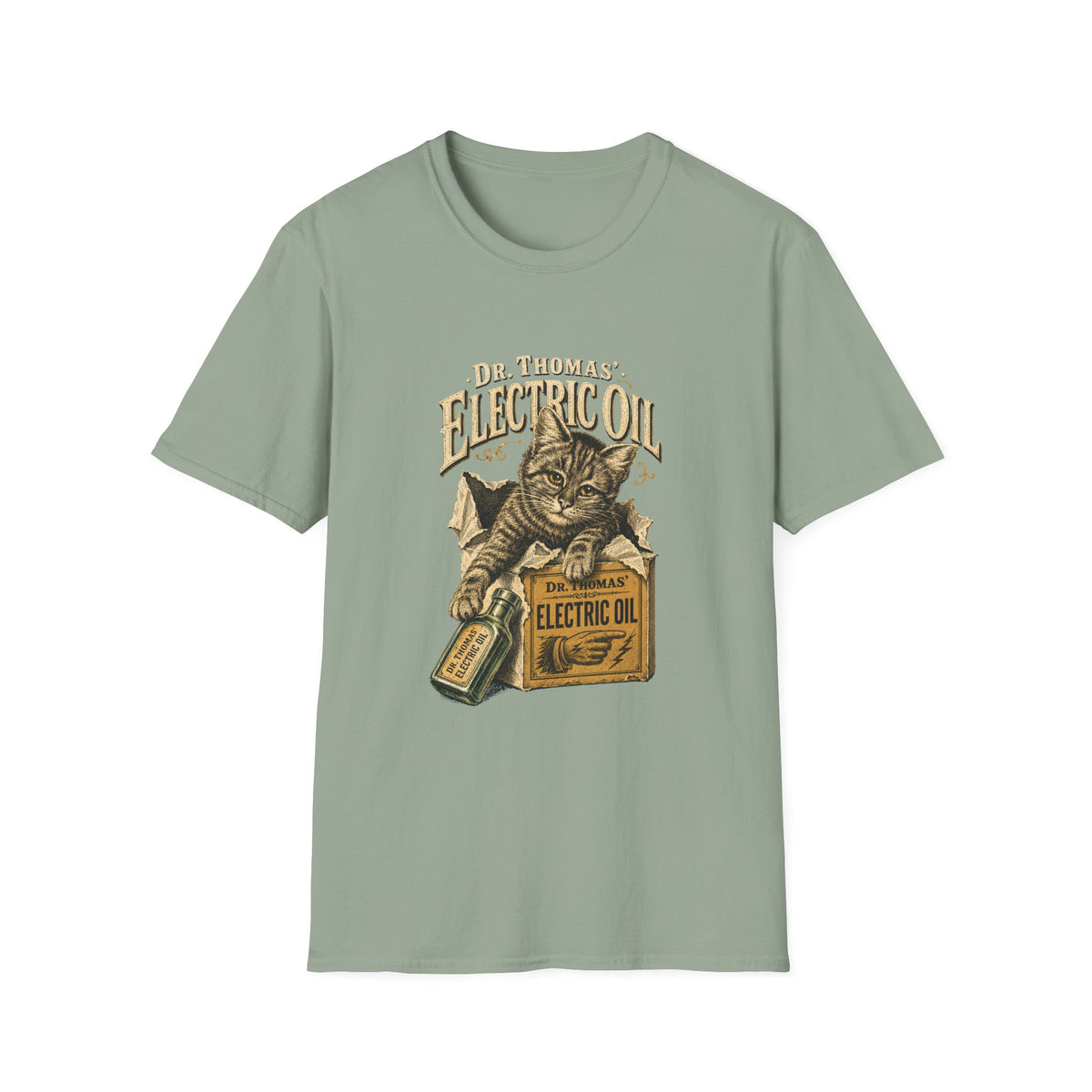 Dr. Thomas' Electric Oil Cat T-Shirt