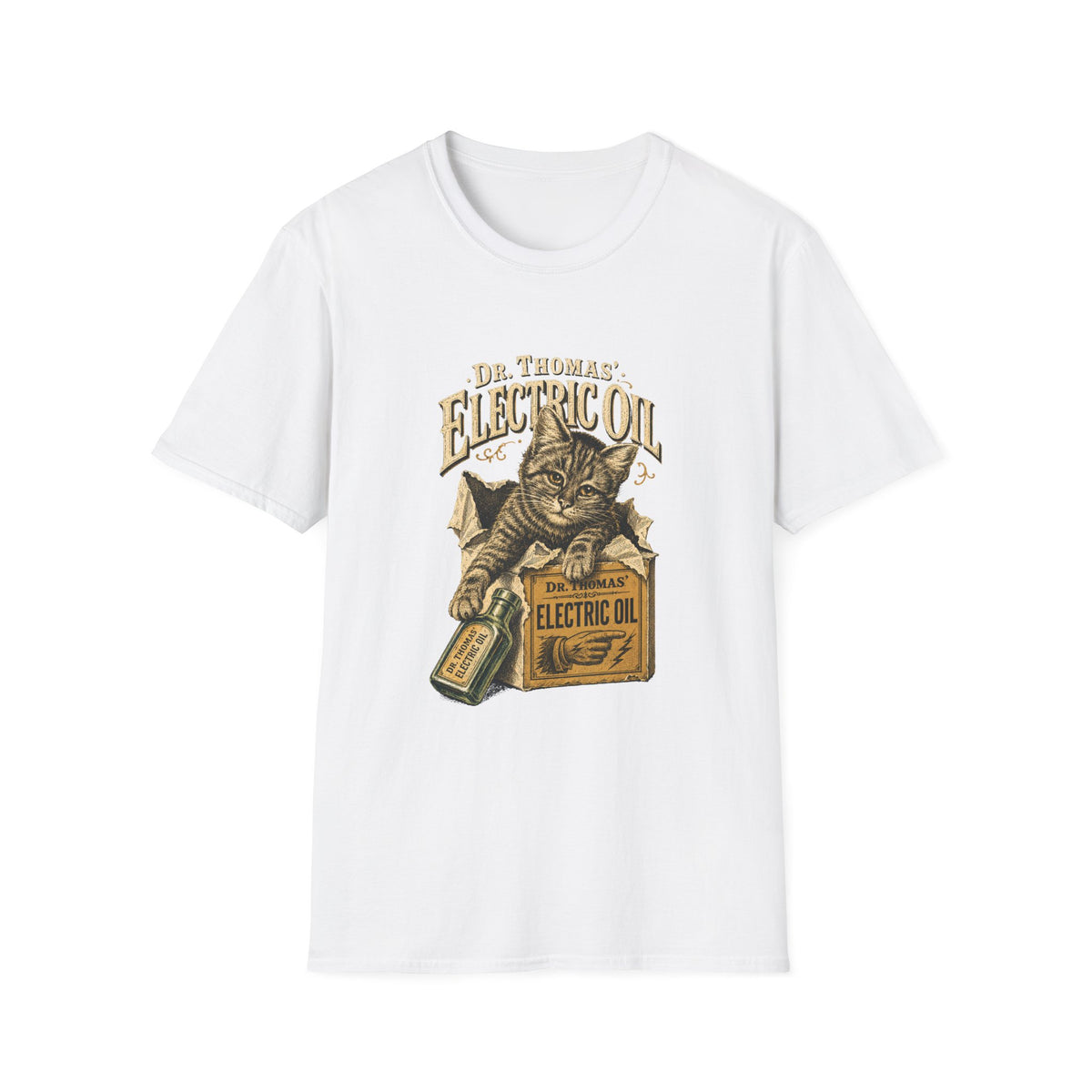 Dr. Thomas' Electric Oil Cat T-Shirt