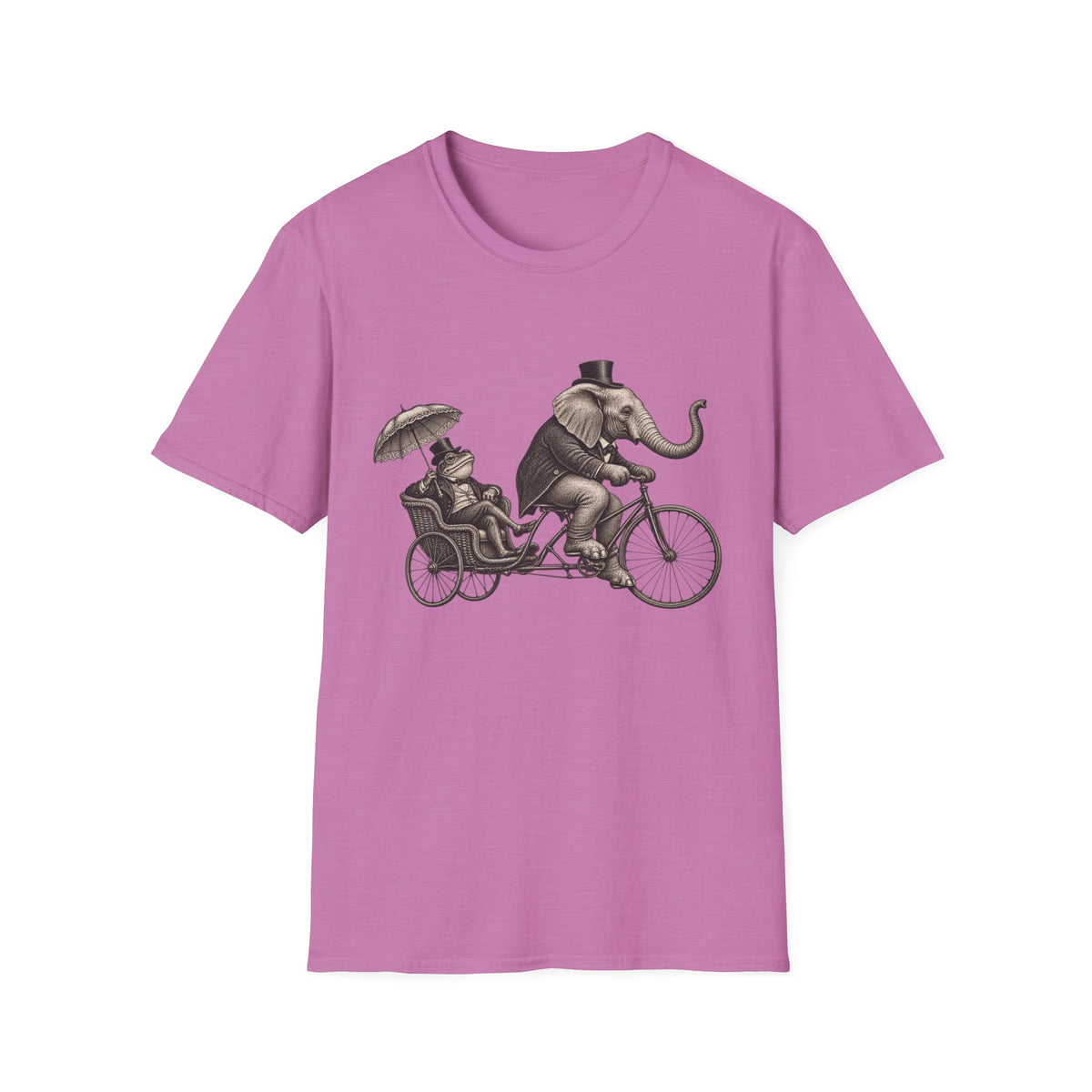 Frog Elephant Pedal Bike T-shirt