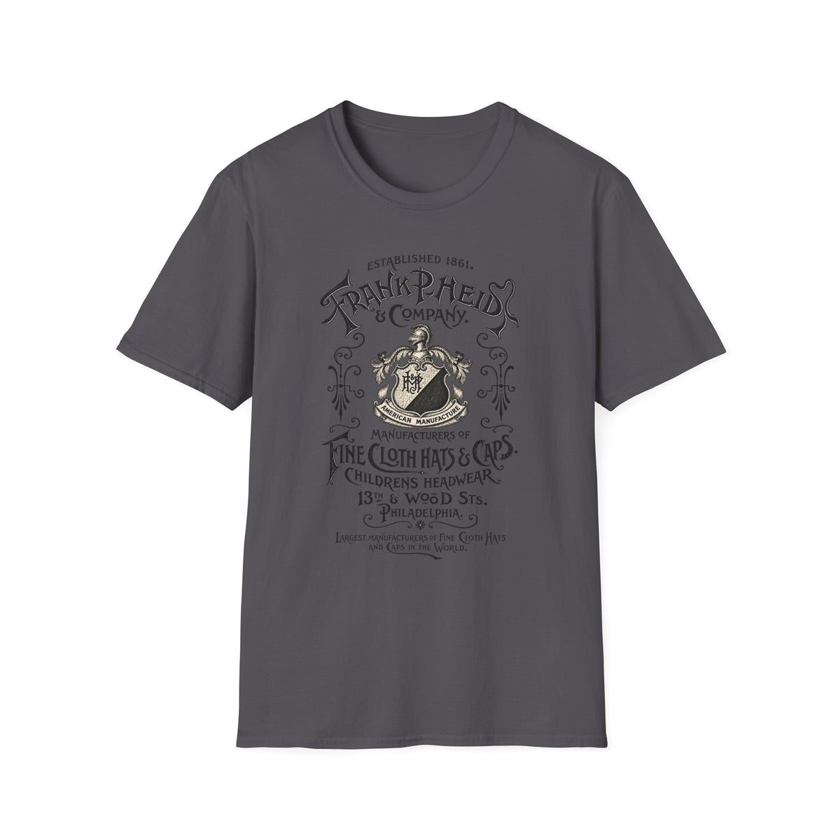 Vintage 'Frank P. Reid & Company' Graphic T‑Shirt — Antique Crest Logo Tee